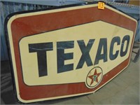 Vintage/Antique Fiberglass Double Sided Texaco