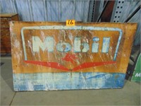 Vintage/Antique Framed Metal Mobil Sign