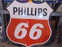 Vintage/Antique 2 Sided Porceline Phillips Sign