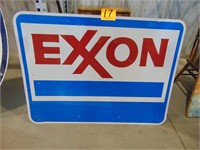 Reflective Exxon Sign
