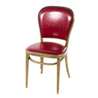 Thonet giltwood crimson uphol. sample side chair