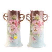 Pair of C.T. Altwasser Silesia porcelain vases