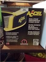 Accel dual stage air filter