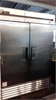 True SS 2 Door Refrigerator, 54 x 30 x 83