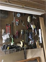 all contents of peg board