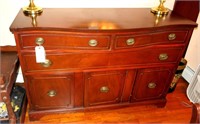 54" mahogany buffet server