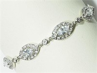 High Fashion Crystal Marquis Line Bracelet