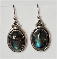 Sterling Silver Labrodite Earrings