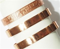 3 Genuine Copper Bangle