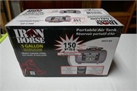 IRON HORSE 5 GALLON PORTABLE AIR TANK- NEW