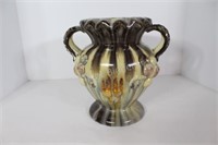 Vintage Double Handle Pottery Vase