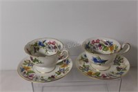 Shelley Spring Bouquet Demitasse Cups & Saucers