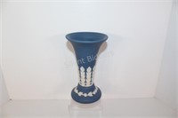 ECanada Art Pottery Jasperware Cobalt Blue Vase