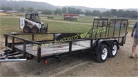 (T) 2002 Intern. Tandem axle bumper hitch trailer