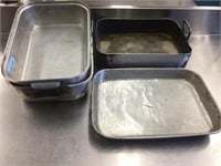 (4) Aluminum Roasting Pans