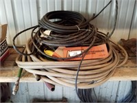 Misc.  Assortment, garden hoses,  copper, wiring,