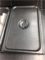 Full Size Steam Pan Lid - (7) Solid & (1) Notched