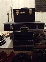 Assortment of tool box cases