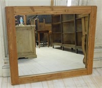 Pine Framed Wall Mirror.