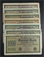 7  1922  1,000 Mark  Weimar Republic Notes