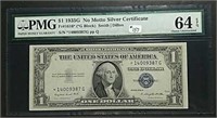 1935-G  $1 Silver Certificate  PMG  Ch Unc 64