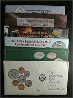 1992, 93, 94, 95, 96 & 98  US. Mint sets