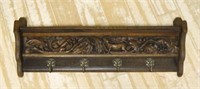 Well Carved Forest Animal Motif Wall Rack.