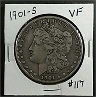 1901-S  Morgan Dollar  VF