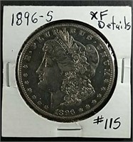 1896-S  Morgan Dollar  XF Details