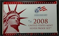 2008  US. Mint Silver Proof set