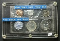 1960 Small Date US. Mint Proof set  "Mint Error"