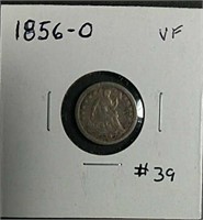 1856-O  Liberty Seated Half Dime  VF