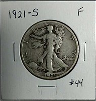 1921-S  Walking Liberty Half Dollar  F