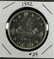 1952  Canadian Dollar  BU