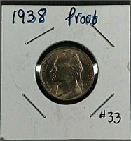 1938  Jefferson Nickel  Proof