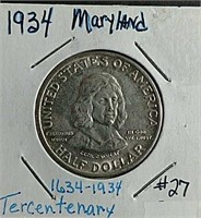 1934  Maryland Commemorative Half Dollar  BU