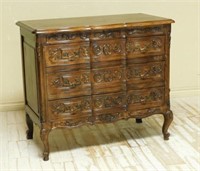 Beautifully Carved Louis XV Style Oak Chest.