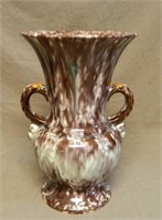 Large German Mottled Art Pottery Vase.