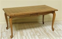 Louis XV Style Oak Coffee Table.