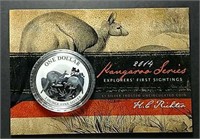 2014 $1 Silver Frosted Kangaroo