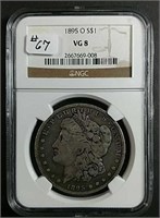 1895-O  Morgan Dollar  NGC  VG-8