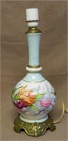 Lovely Tulip Motif Hand Painted Lamp.