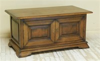 Continental Paneled Oak Low Cabinet.