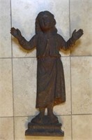 French Cast Iron Young Christ with Open Arms.