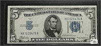 1934-A  $5 Silver Certificate  CH CU
