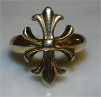 Sterling Silver Cross Ring.