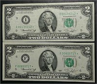 2  1976  $2 FRN's  Star notes