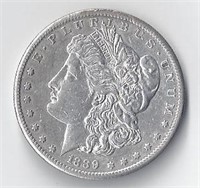 1889-S MORGAN SILVER DOLLAR