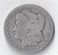 1894-S MORGAN SILVER DOLLAR