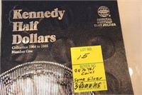 (3) KENNEDY 1/2 DOLLAR SET BOOKS 1964-2014 P&D UNC
